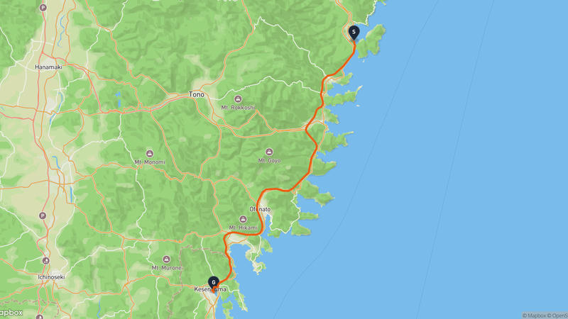 Yamada to Kesennuma Fishing Port Drive