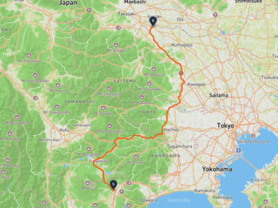 御殿場市 → 本庄市