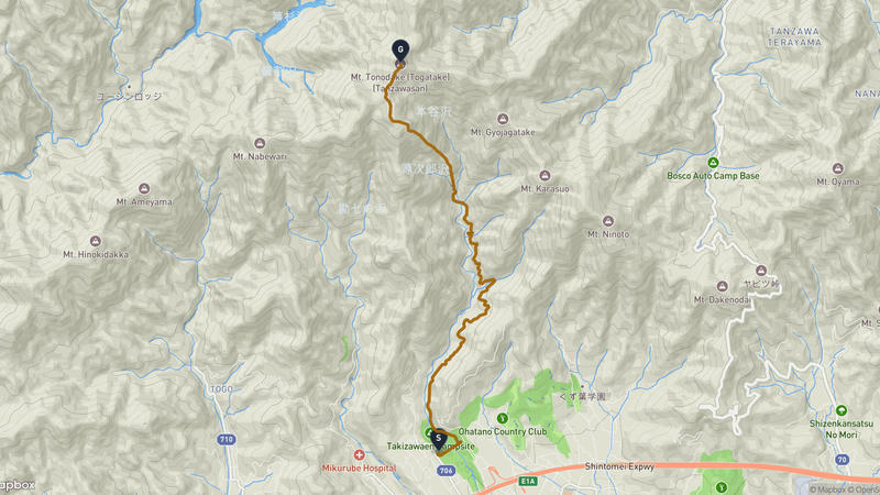 Hadano to Mount Tō Hiking Route