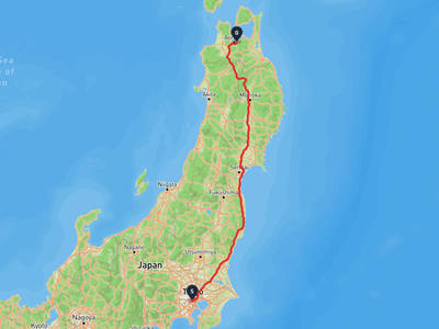 觀音寺 → 青森市