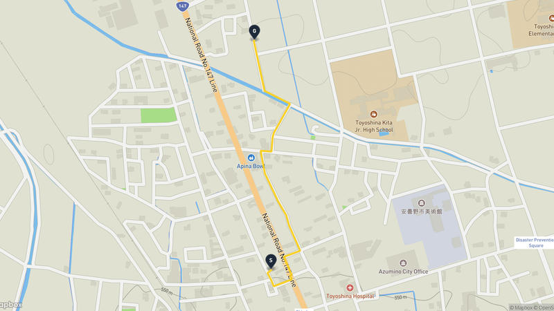 安曇野市 徒步路线