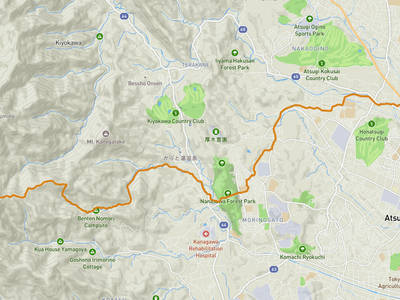Atsugi → Mount Ōyama (Kanagawa)