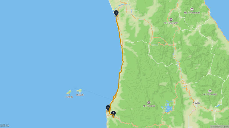 Tomamae Cycling Route