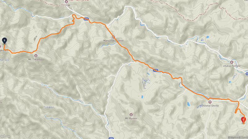 青梅市 登山路線