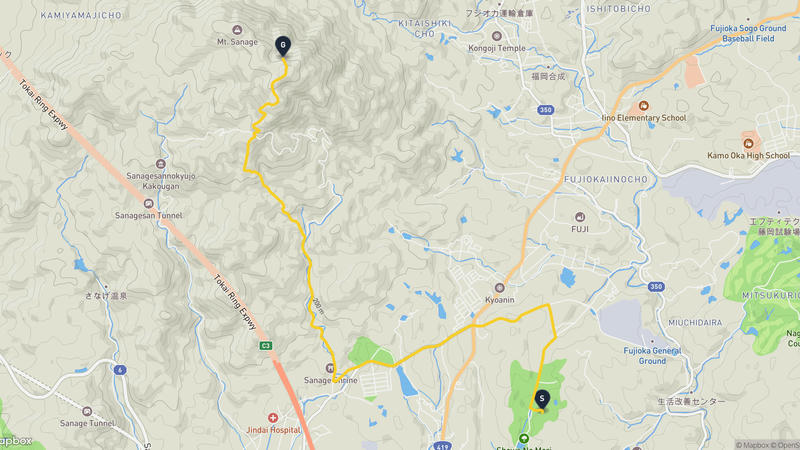 豊田市至猿投山 登山路線
