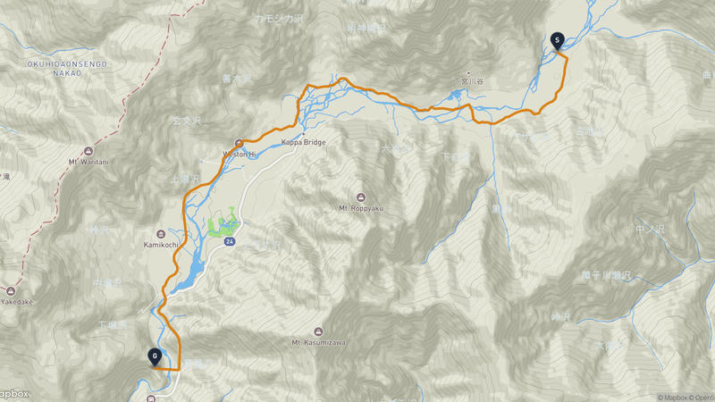 Matsumoto to Sakamaki Onsen Hiking Route