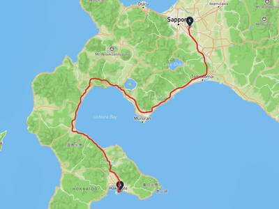 北海道開拓の村 → 函館朝市
