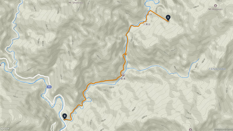 川苔山〜奥多摩町 ハイキングルート
