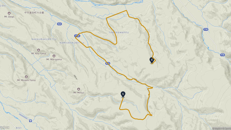 Biei Cycling Route