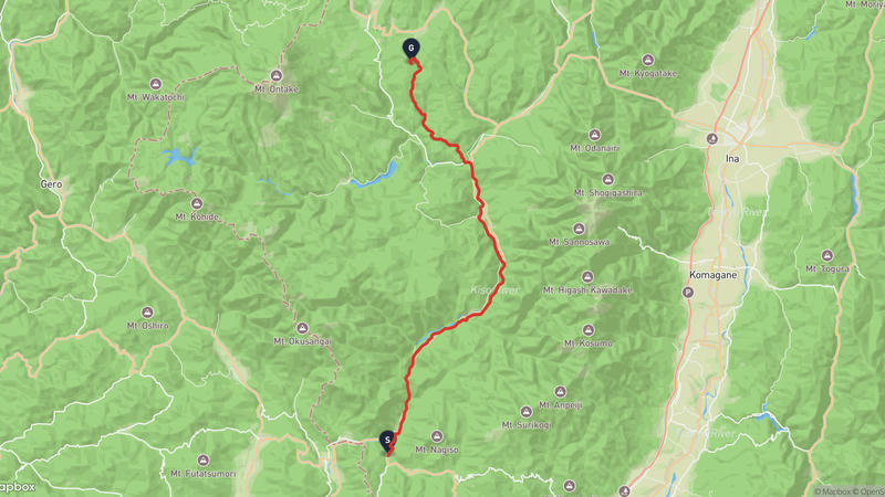 Tsumago-juku to Kiso Town Hiking Route