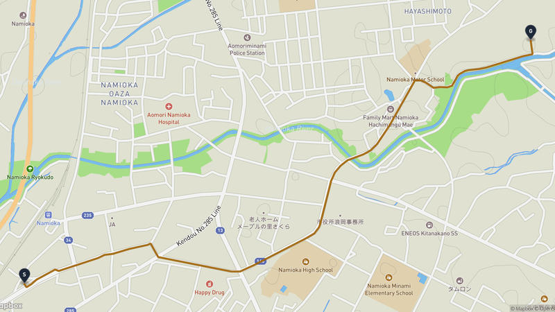 浪岡城 駕車路線