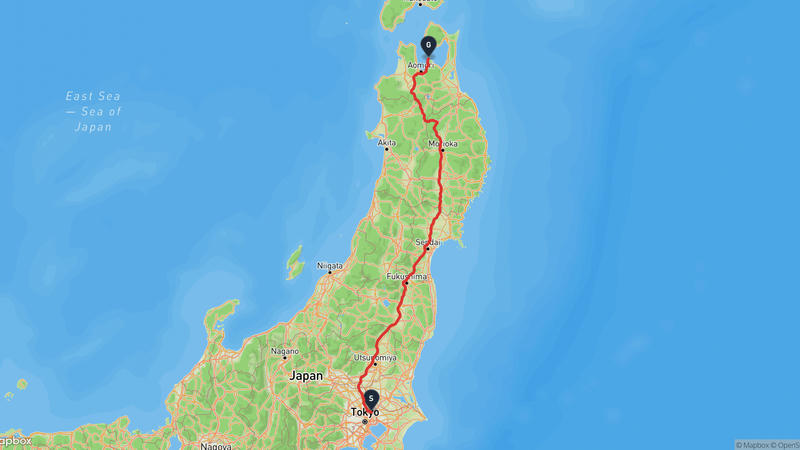 เส้นทางขับรถ Soka-Hiranai