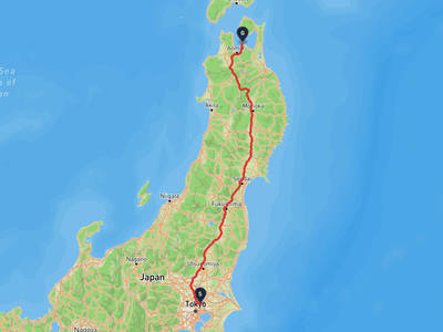 草加市 → 平内町