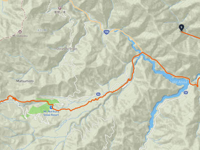 松本市 → 乘鞍岳
