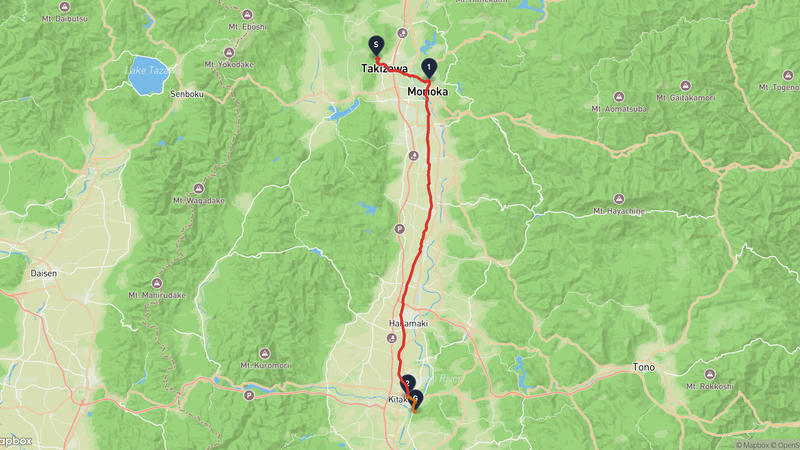 Takizawa to Gokuraku-ji Temple Hiking Route