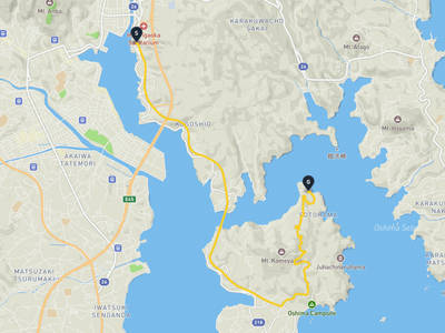气仙沼渔港 → 大島 (宮城縣氣仙沼市)