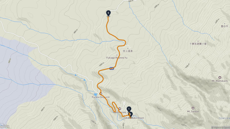 Kamifurano to Mount Furano Cycling Route