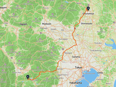 Lake Sai → Utsunomiya