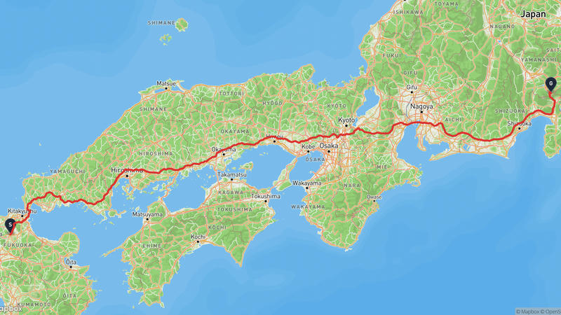 Iizuka to Lake Yamanaka Drive