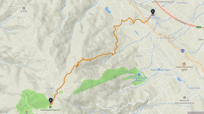 Fujimi to Mount Nyukasa Hiking Route