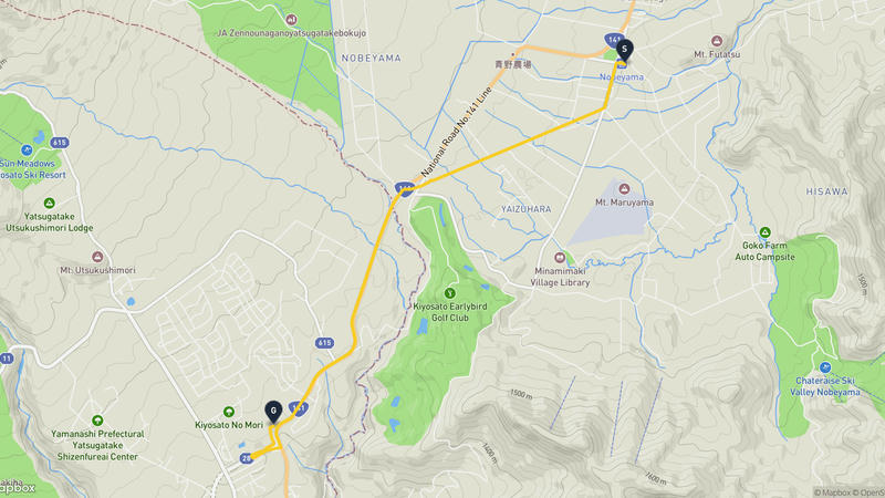 Minamimaki to Hokuto Cycling Route