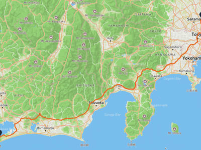 越谷市 → 田原市