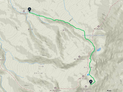下呂市 → 御嶽山