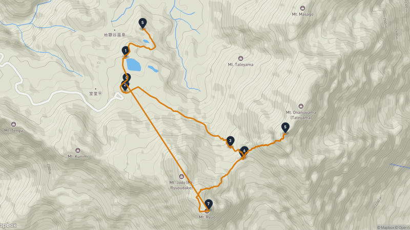 Mount Tate Hiking Route