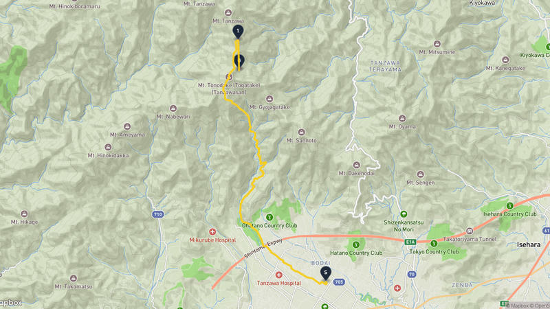 Hadano to Mount Tō Hiking Route