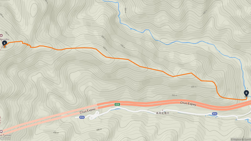八王子市至高尾山 登山路線