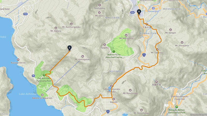 Mount Kami (Hakone) Hiking Route