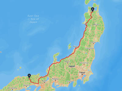 Tottori → Aomori