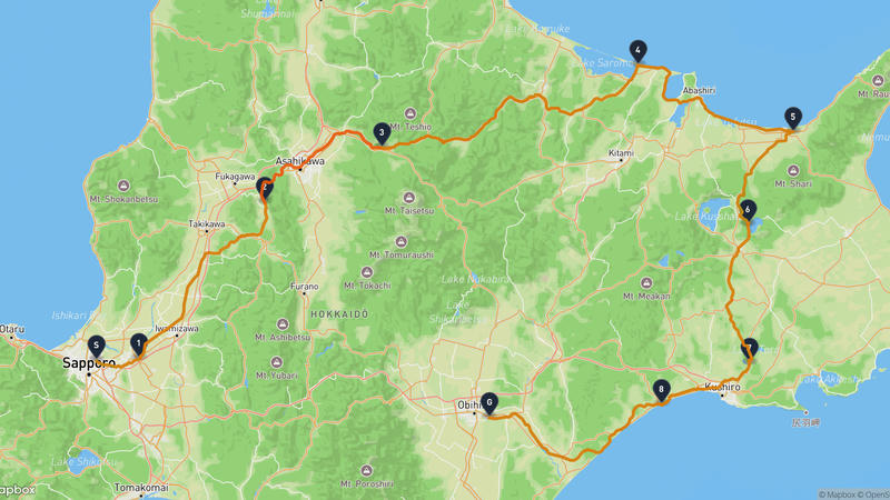 札幌市東区〜幕別町 サイクリングルート