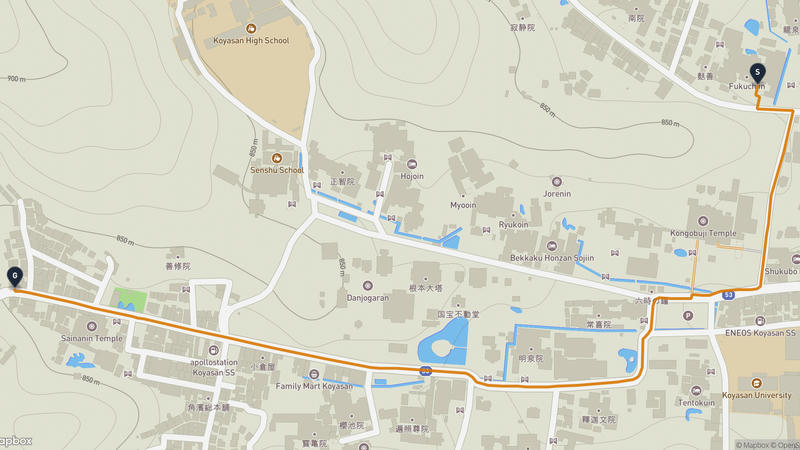 高野山 徒步路线