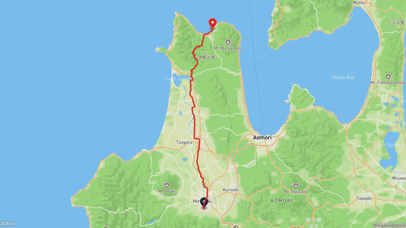 弘前市至今別町 登山路線