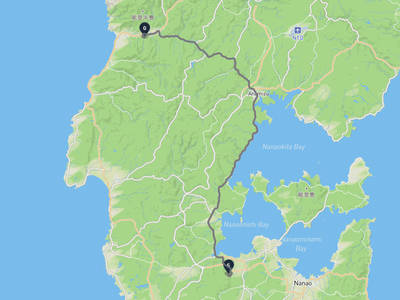 七尾市 → 輪島市