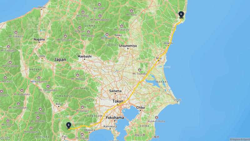 เส้นทางเดินป่า Fuji-Iwaki