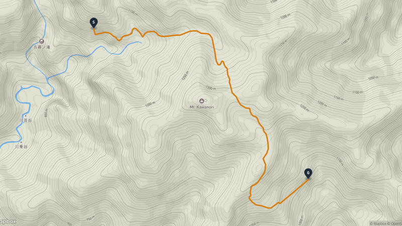 川苔山 ハイキングルート