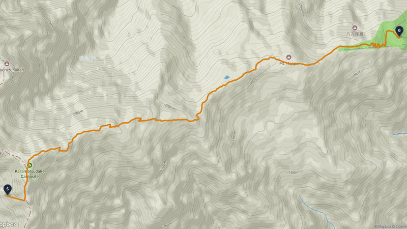 Karamatsu take to Hakuba Hiking Route