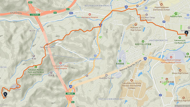 Mount Takao to Meiji no Mori Takao Quasi-National Park Hiking Route