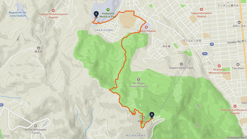 藻岩山 ハイキングルート