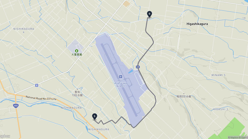 เส้นทางเดินป่า Asahikawa-Higashikagura