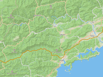 高知県立文学館 → 檮原町