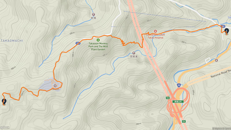 高尾山 登山路線