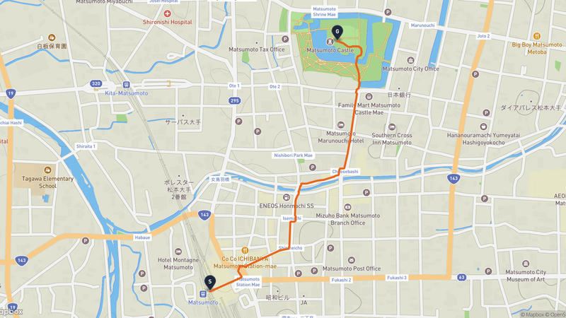 Matsumoto City Timepiece Museum~마쓰모토성 하이킹 루트