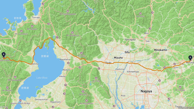 Mizunami to Obama Hiking Route