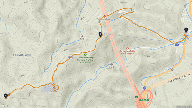高尾山 登山路線