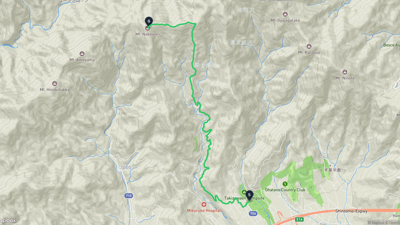 秦野市至丹澤大山國定公園 登山路線