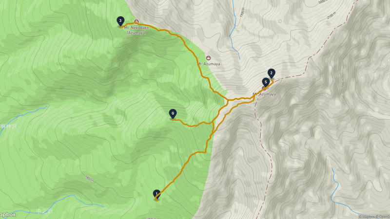 Mount Azumaya Hiking Route