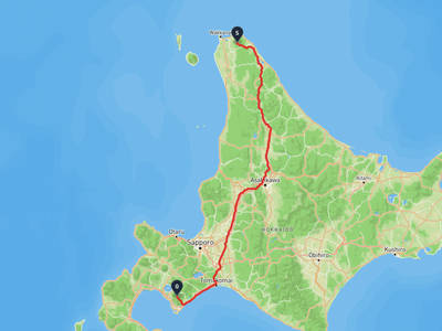 Wakkanai → Noboribetsu